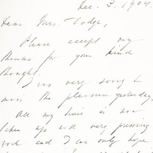 Nikola Tesla Autograph Note Signed.