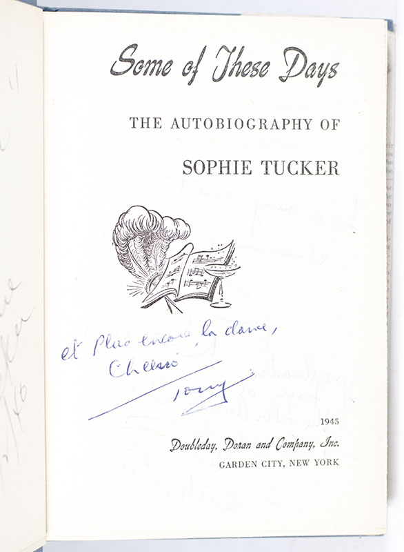 Some of These Days: The Autobiography of Sophie Tucker.