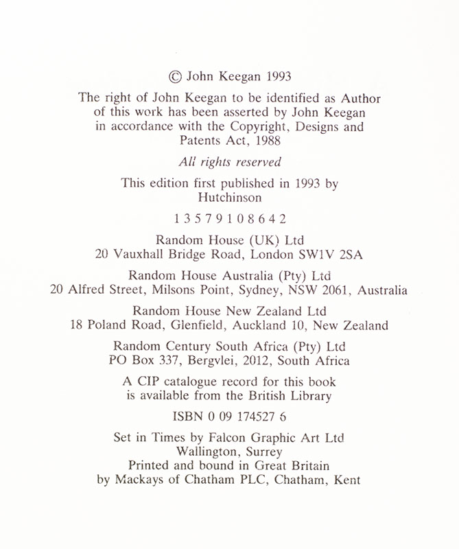 A History of Warfare.