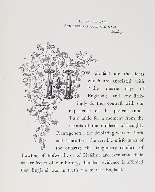 Merrie Days of England. Sketches of the Olden Time.