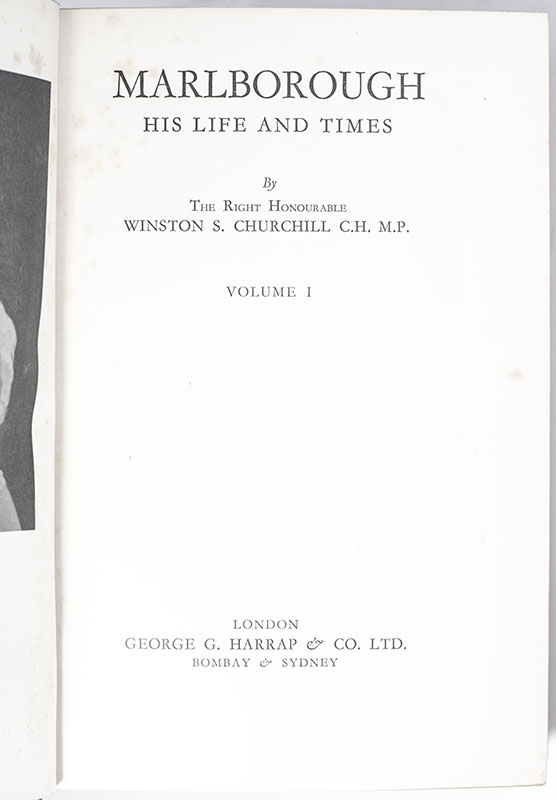 Marlborough: His Life and Times.