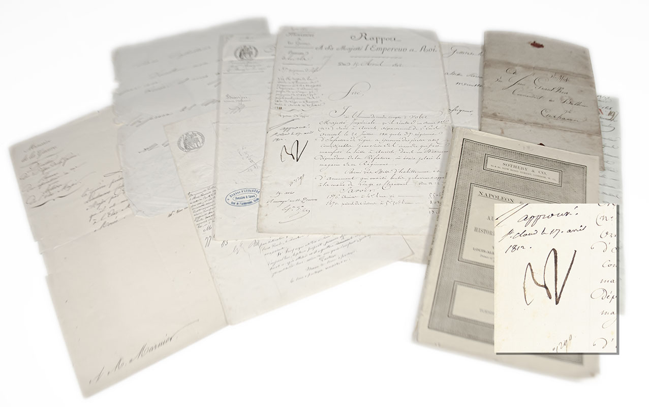 Napoleon Bonaparte Autographed Military Commission and Document Collection.