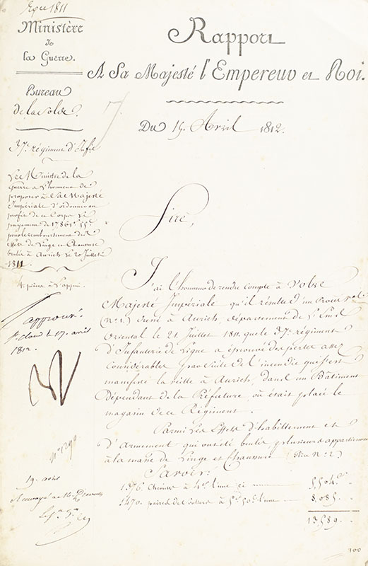 Napoleon Bonaparte Autograph Military Commission and Document Collection.