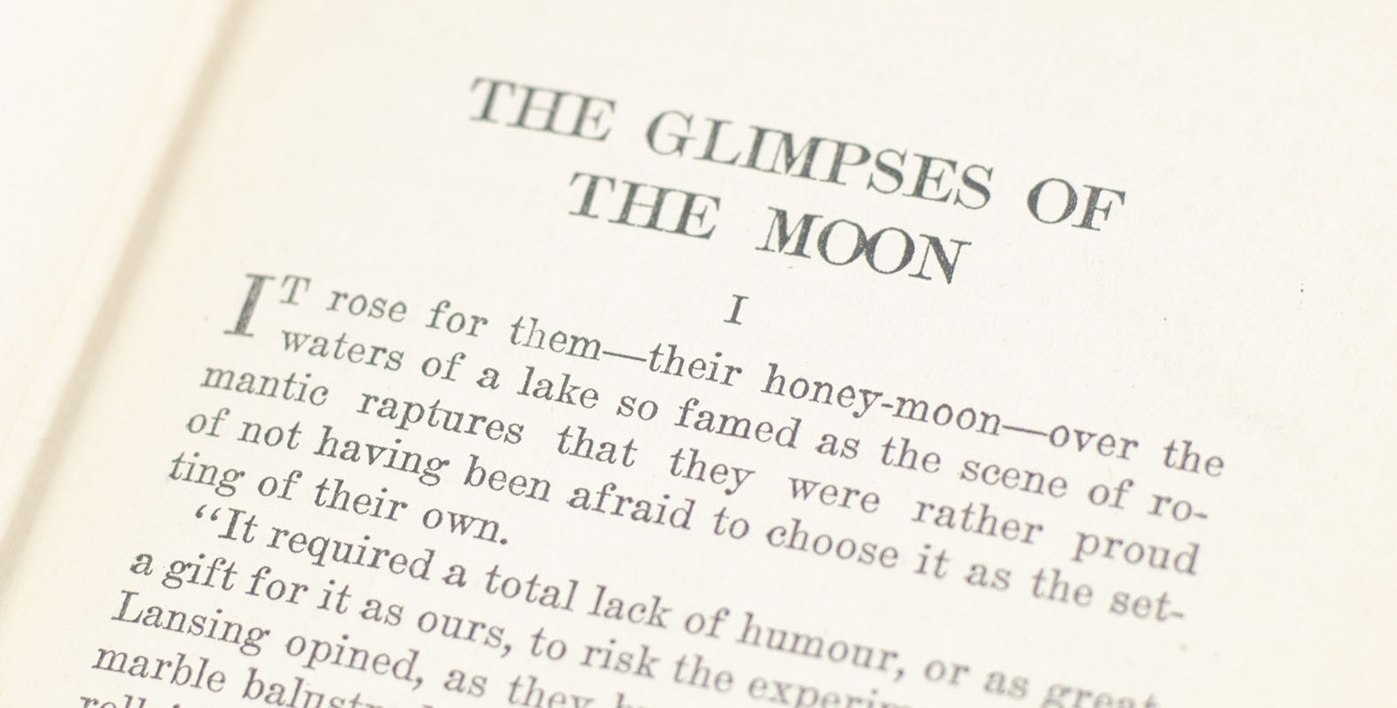The Glimpses of the Moon.