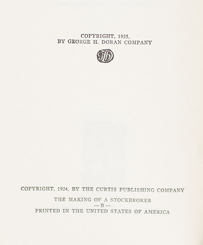 The Making of a Stockbroker.