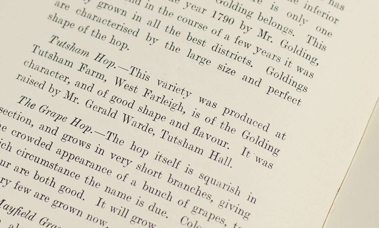 English Hops: A History of Cultivation and Preparation for the Market from the Earliest Times.
