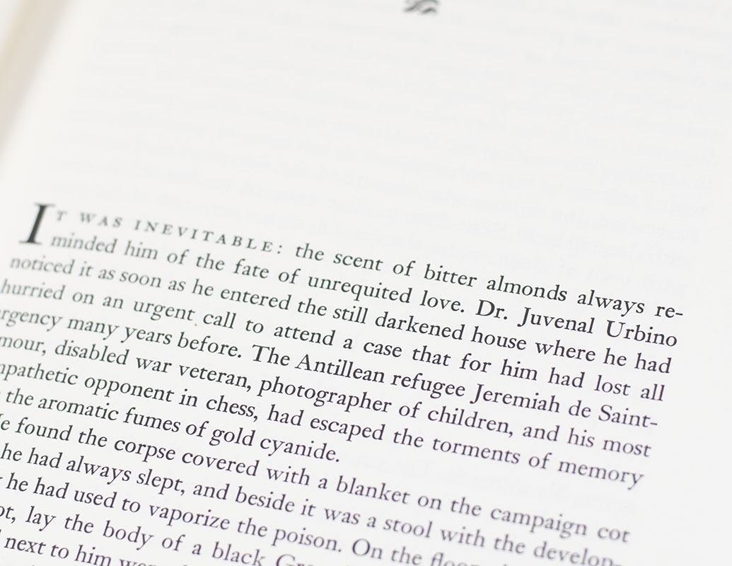 Love in the Time of Cholera.