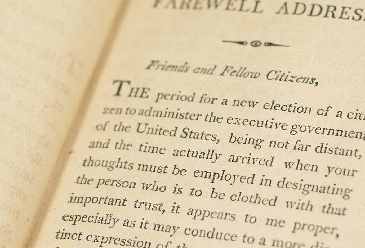 Washington's Farewell Address to the People of the United States.