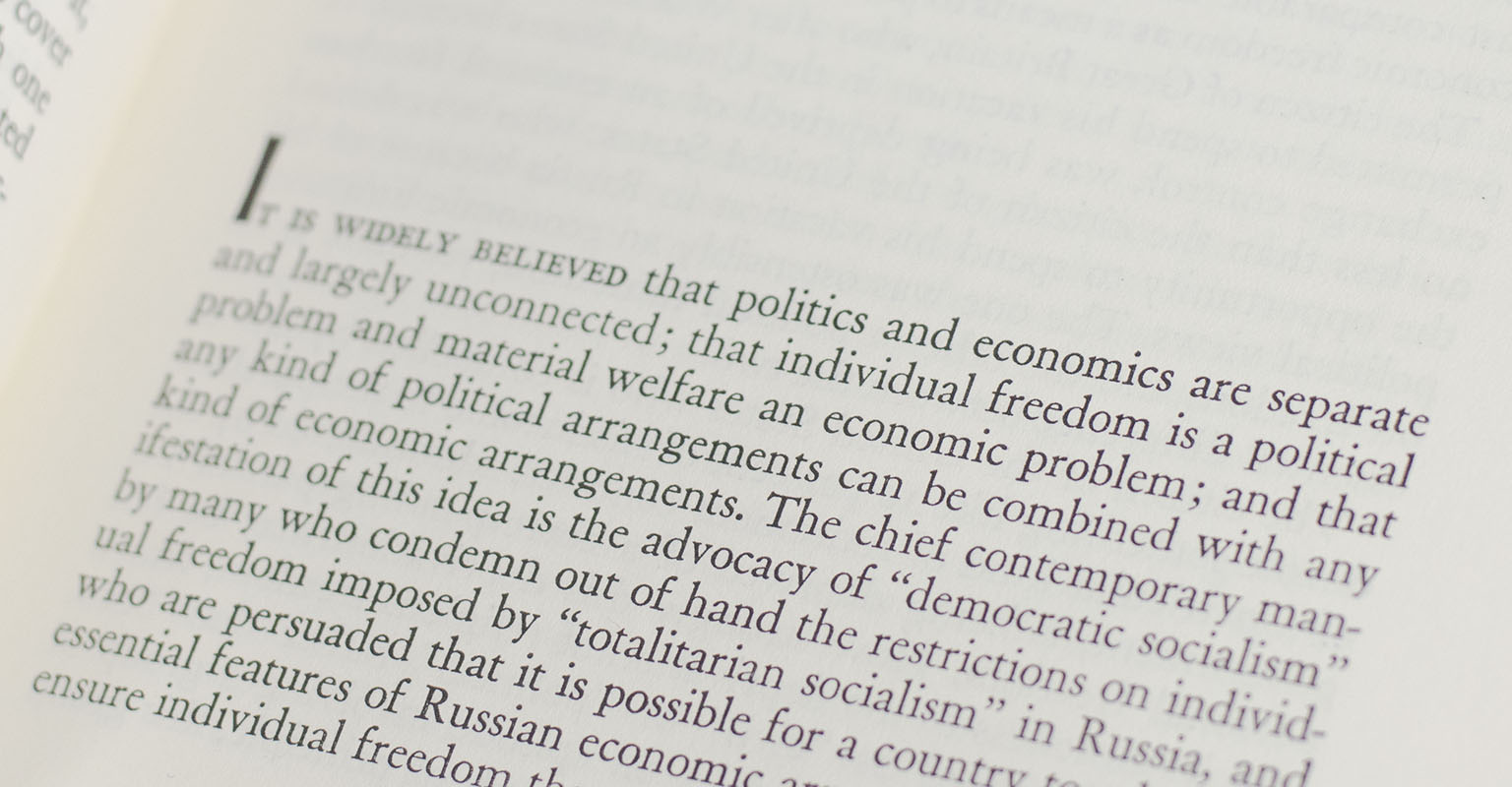 Capitalism And Freedom.