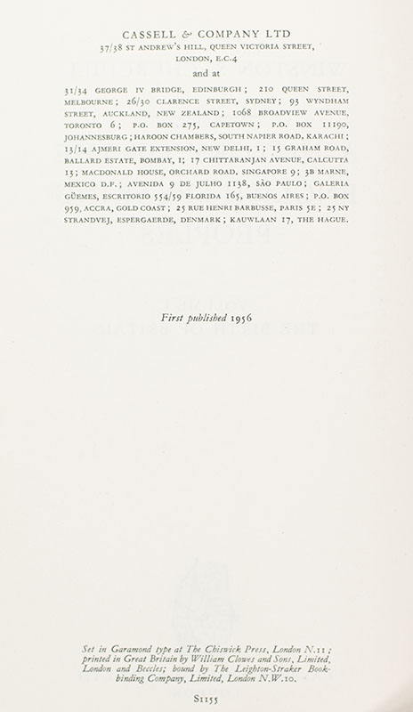 A History of the English-Speaking Peoples.