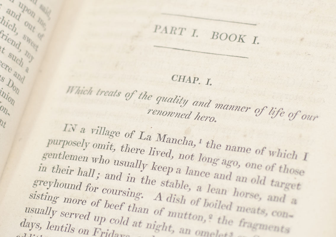 The History and Adventures of the Renowned Don Quixote.