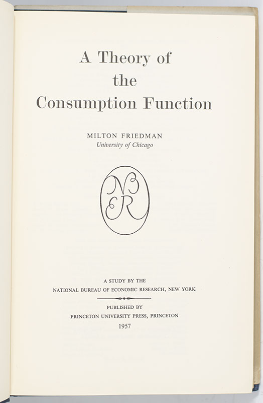 A Theory of the Consumption Function.