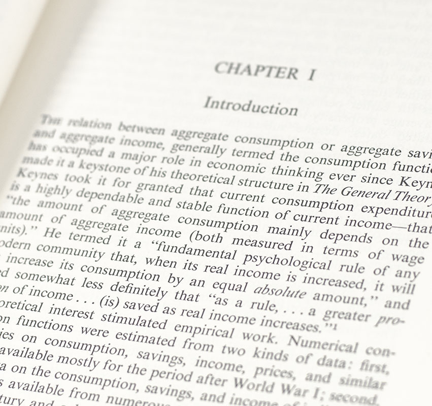 A Theory of the Consumption Function.