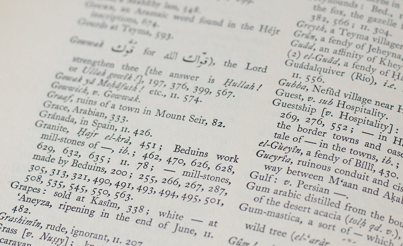 Travels In Arabia Deserta.