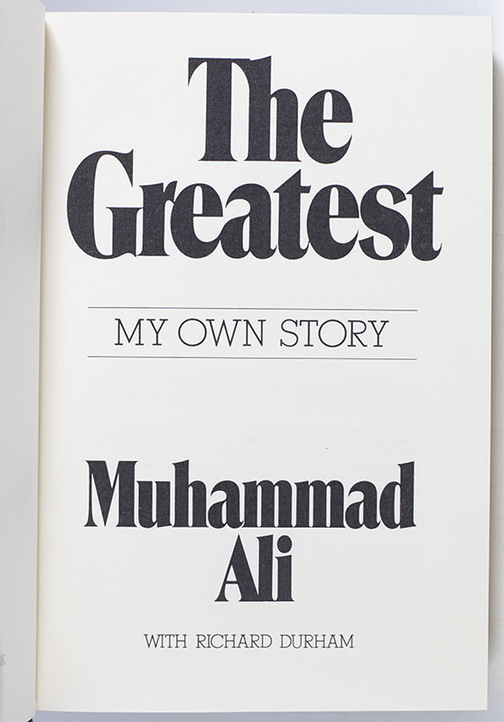 The Greatest. My Own Story.