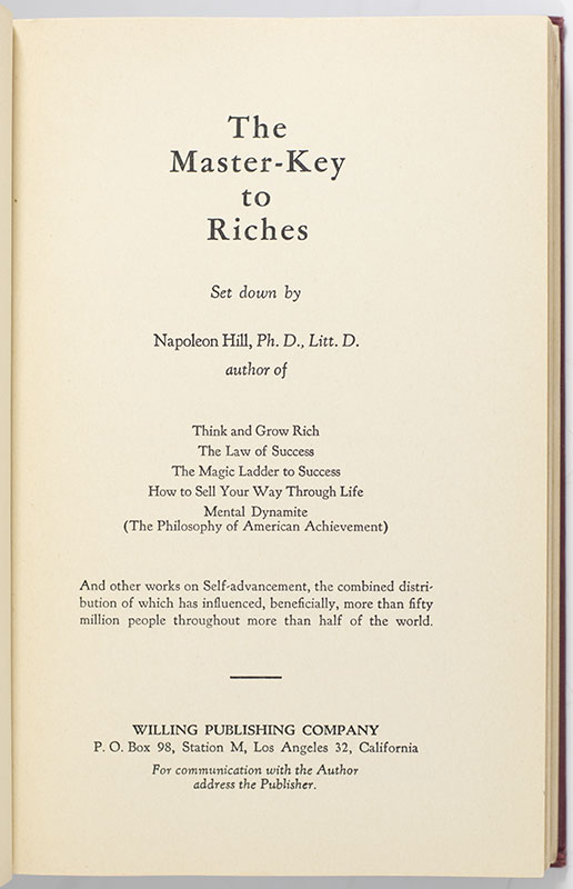 The Master-Key to Riches.