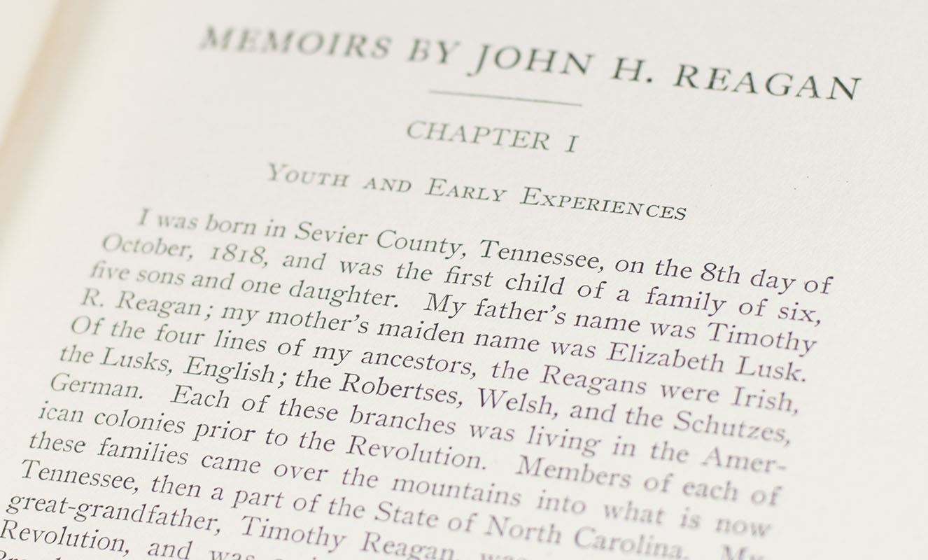 Memoirs with Special Reference to Secession and the Civil War.