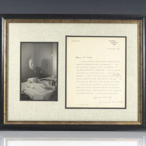 Winston S. Churchill Autograph Letter Signed.