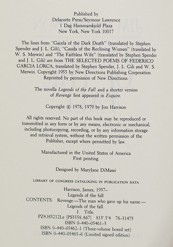 Legends of the Fall.