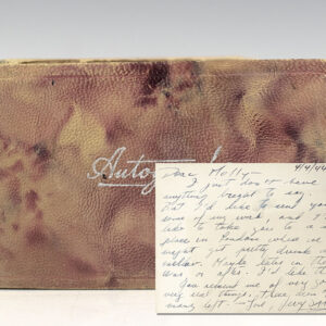 Signed letter from J.D. Salinger