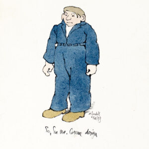 Maurice Sendak "So Sue Me" Signed Original Costume Design.
