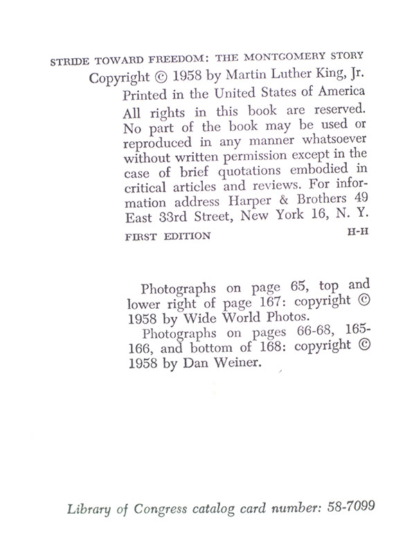 Stride Toward Freedom: The Montgomery Story.