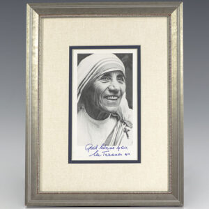 Mother Teresa Signed Photograph.