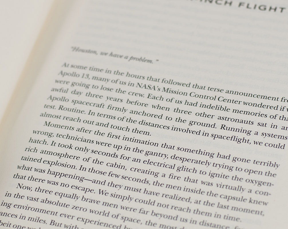 Failure Is Not An Option: Mission Control From Mercury to Apollo 13 and Beyond.