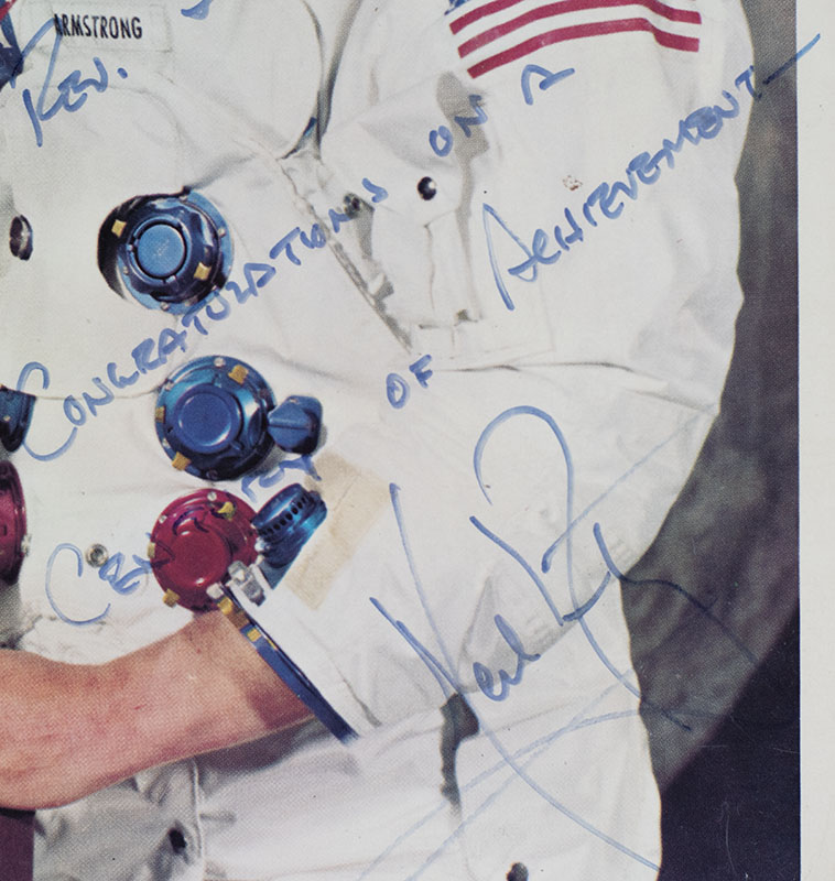Neil Armstrong Signed Photograph.