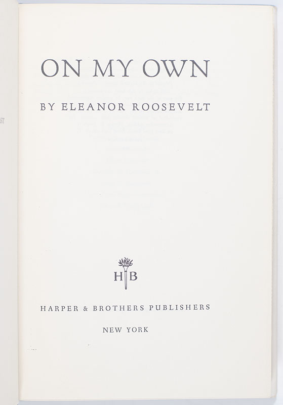 On My Own: The Years Since The White House.