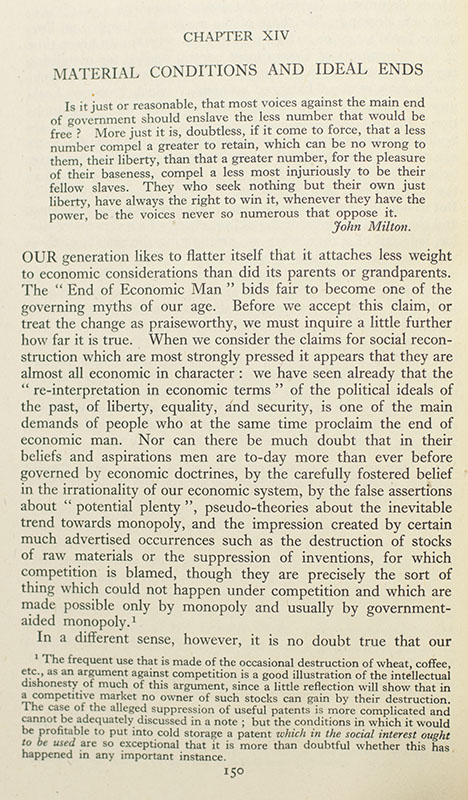 The Road To Serfdom.