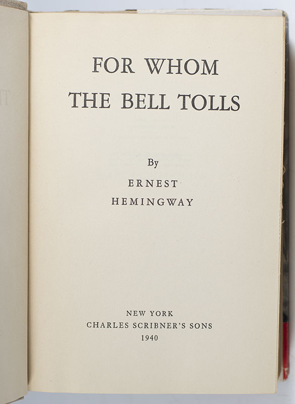 For Whom The Bell Tolls.