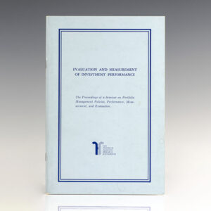 Evaluation and Measurement of Investment Performance.