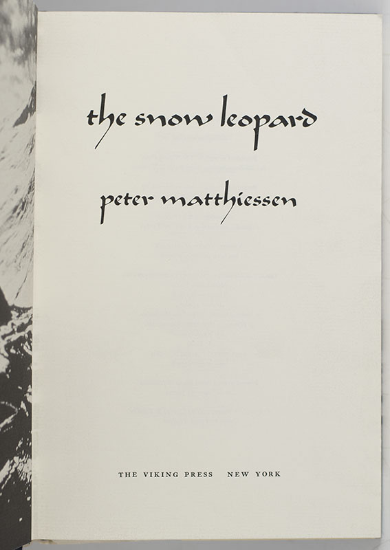 The Snow Leopard.