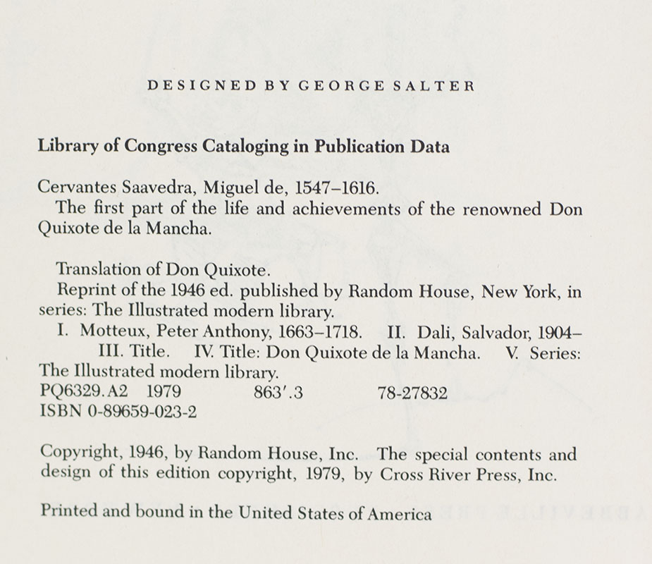 The First Part of the Life and Achievements of the Renowned Don Quixote de la Mancha.