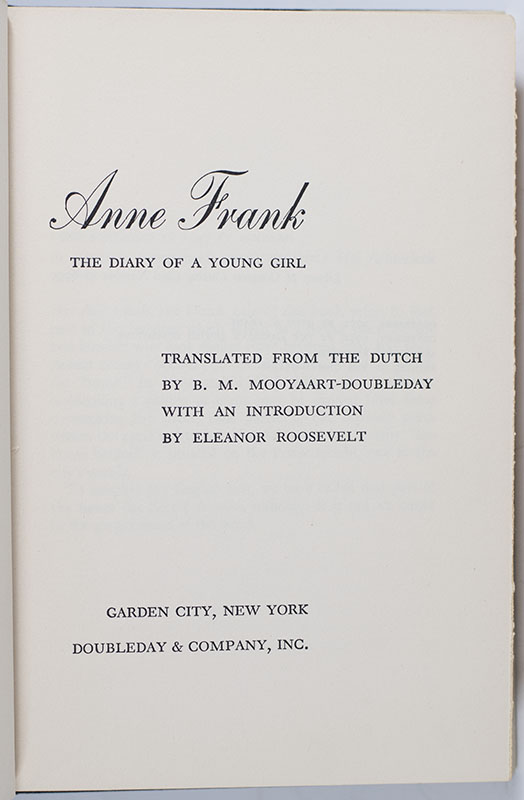 Anne Frank: The Diary of a Young Girl.