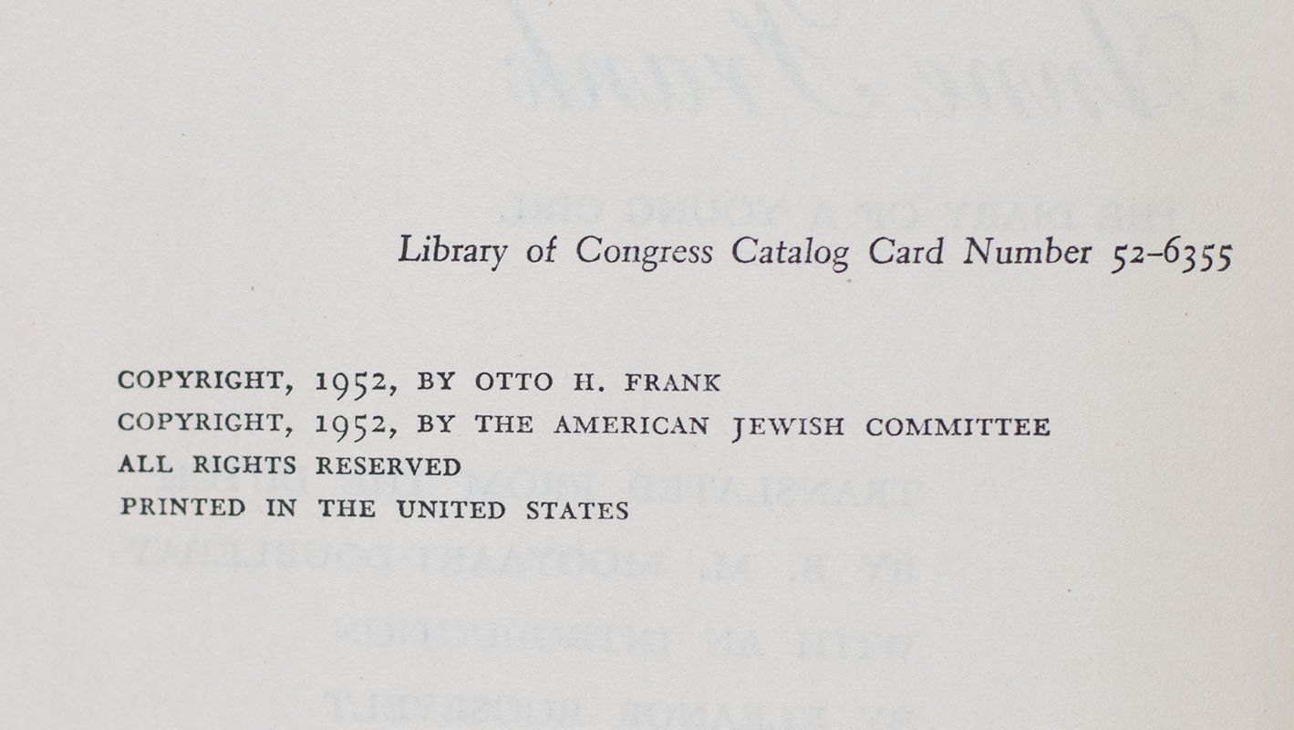 Anne Frank: The Diary of a Young Girl.