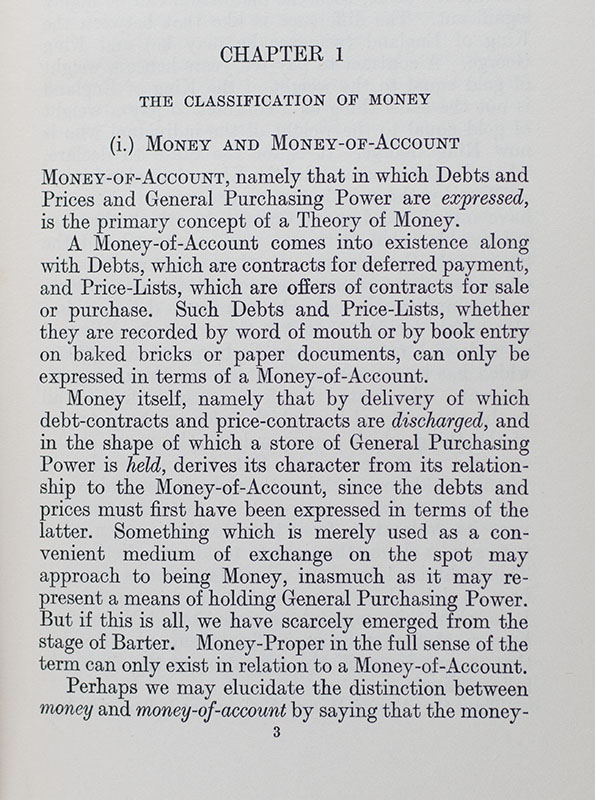 A Treatise On Money: In Two Volumes.