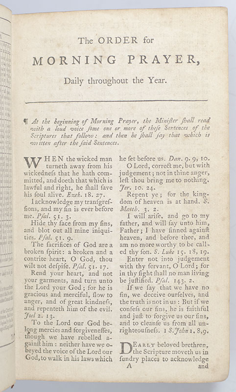 The Book of Common Prayer, and Administration of the Sacraments, and Other Rites and Ceremonies of the Church, According to the Use of the Church of England: Together with the Psalter or Psalms of David, Pointed as they are to be sung or said in Churches..