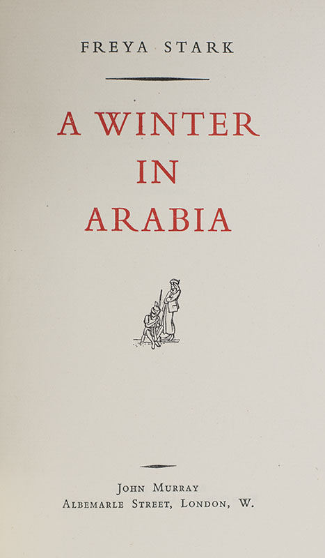 A Winter in Arabia.