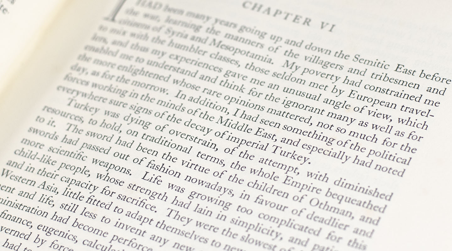 Seven Pillars of Wisdom.