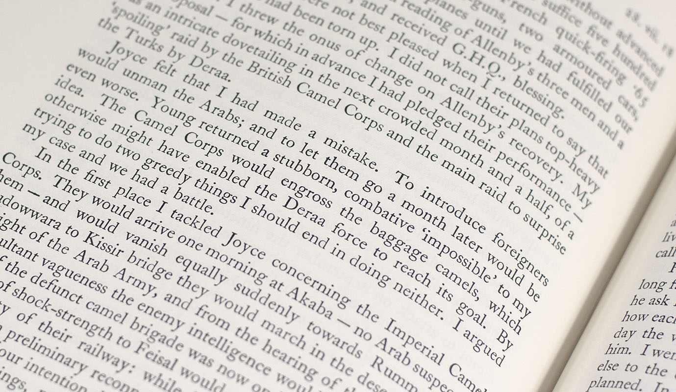 Seven Pillars of Wisdom.