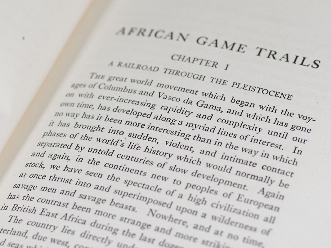 African Game Trails. An Account of the African Wanderings of an American Hunter-Naturalist.