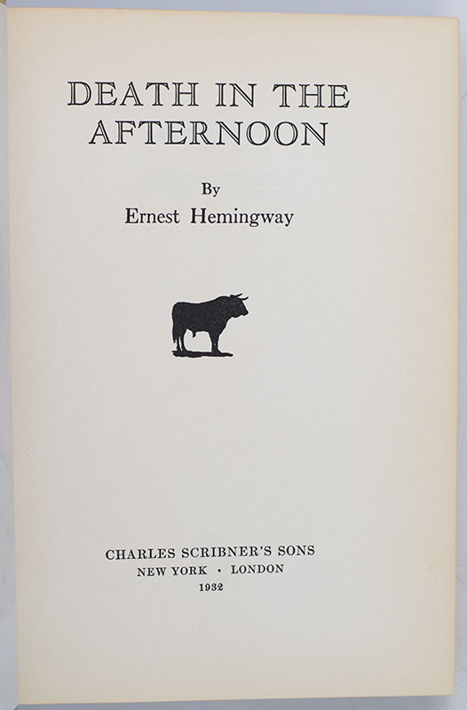 Death in the Afternoon.
