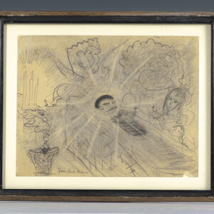 Jack Kerouac Original Signed Drawing.