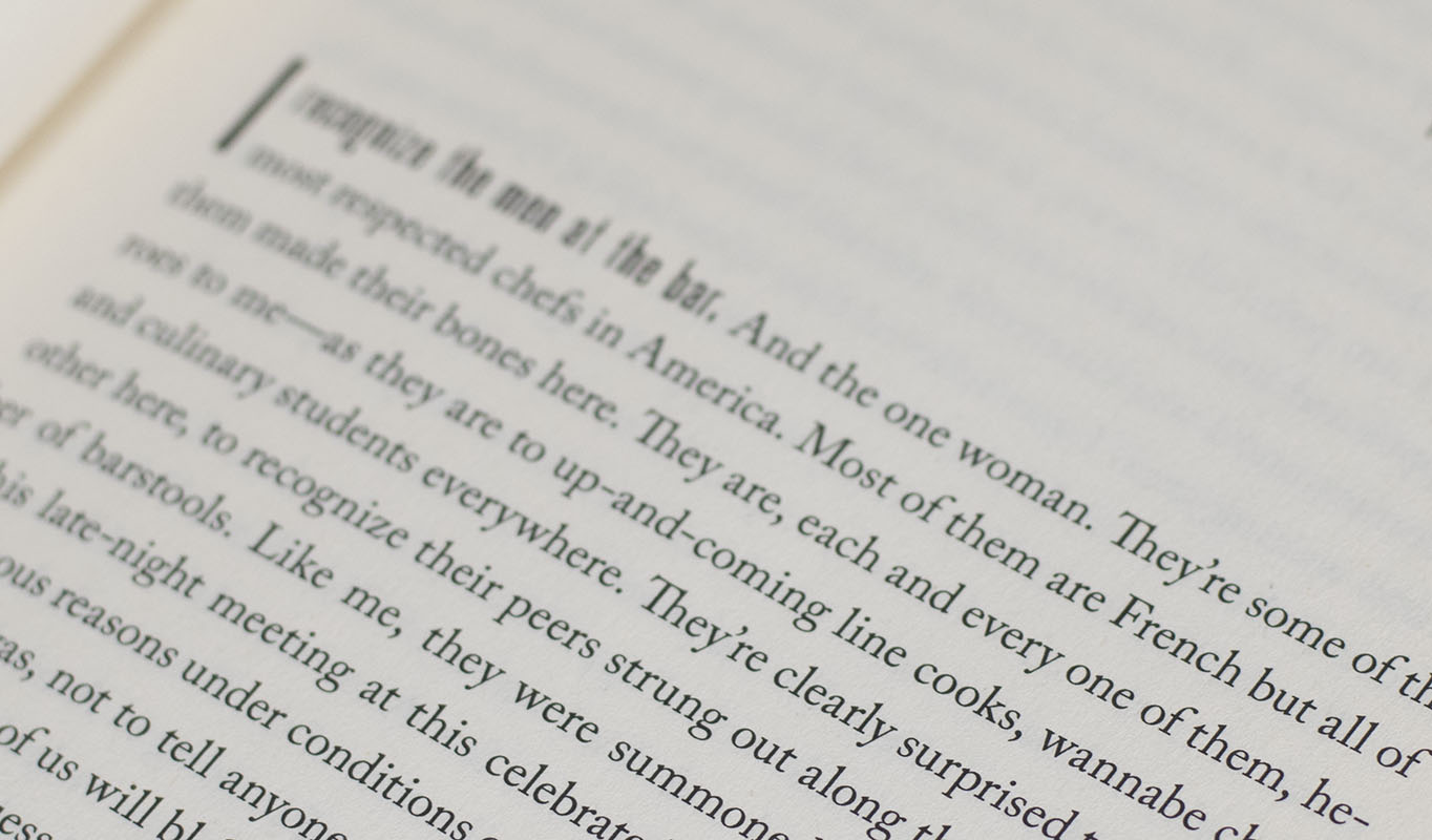 Medium Raw: A Bloody Valentine to the World of Food and the People Who Cook.