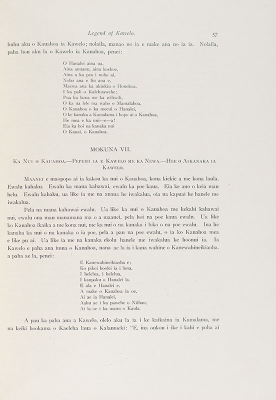 Hawaiian Antiquities and Folk-Lore: the Hawaiians' Account of the Formation of Their Islands and Origin of Their Race, with the Traditions of Their Migrations, Etc., As Gathered From Original Sources by Abraham Fornander.