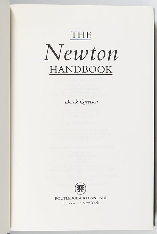 The Newton Handbook.