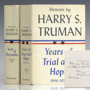 Memoirs: Year of Decisions and Memoirs: Years of Trial and Hope 1946-1952.