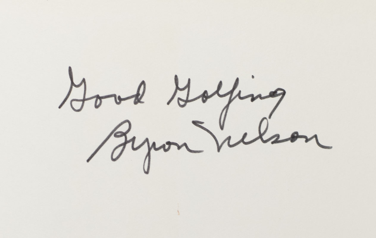Byron Nelson's Winning Golf.